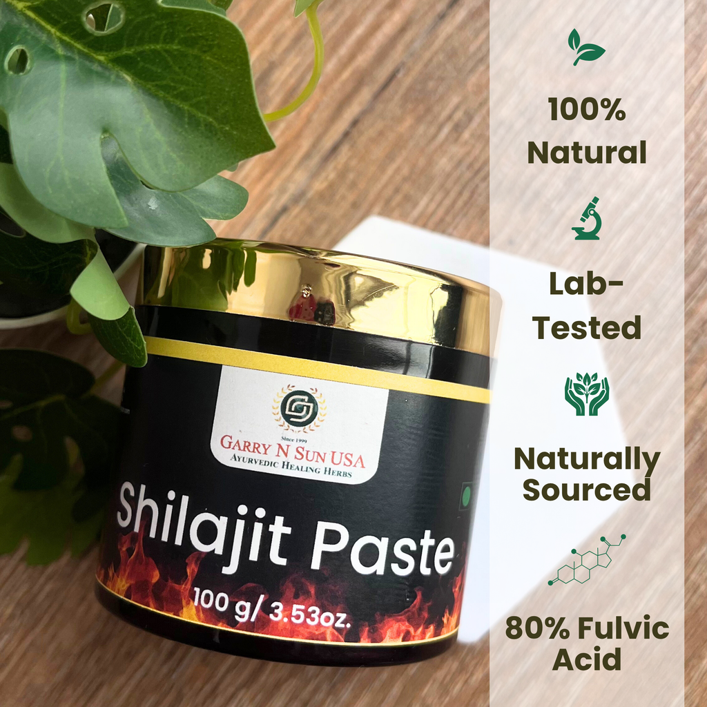 Pure Shilajit paste| 100% Natural Shilajit - Lab Tested - Contains 80.75% Fulvic Acid - Trace Minerals - Pure Natural Dietary Supplement - GARRY N SUN