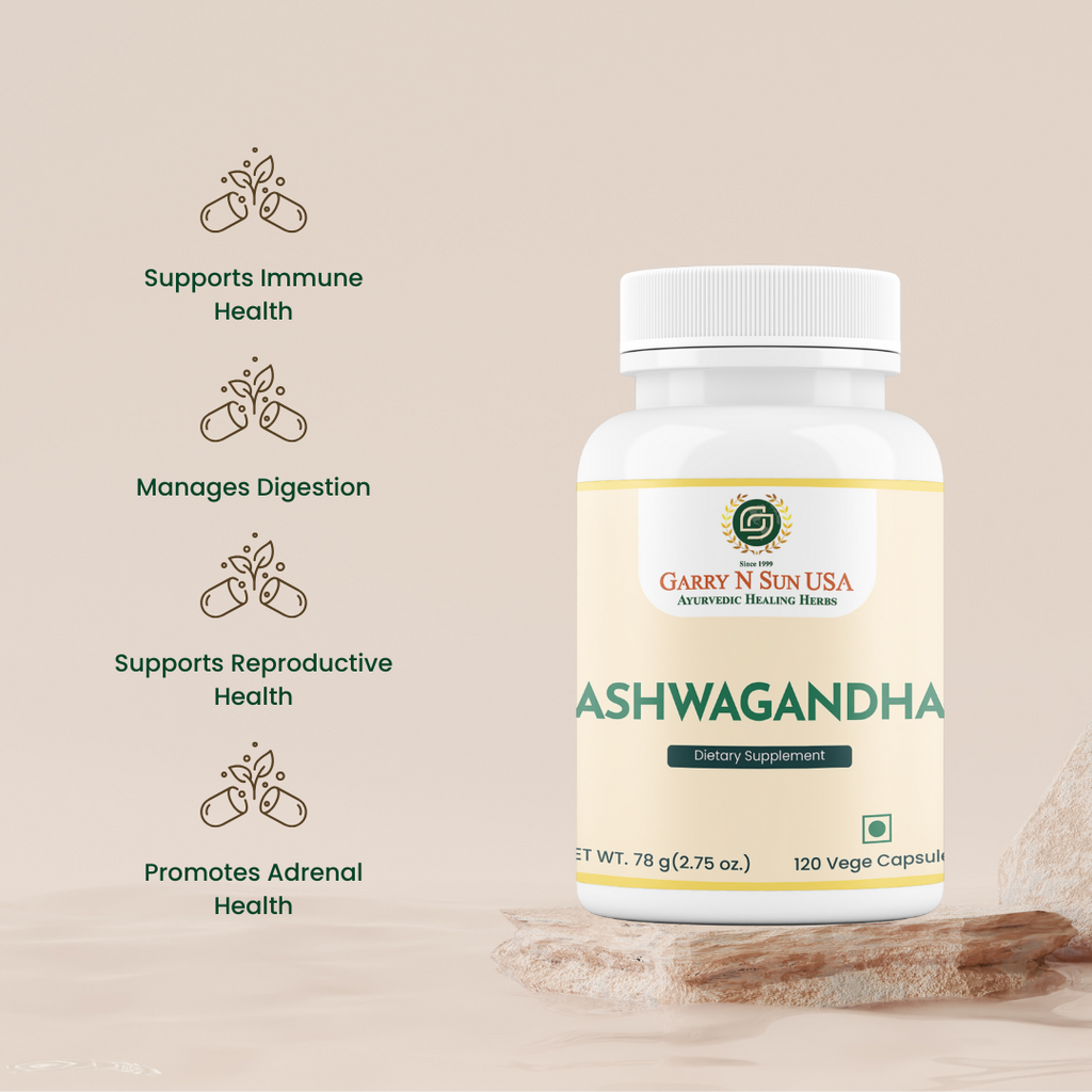 Ashwagandha (Withania somnifera) Capsules - GARRY N SUN