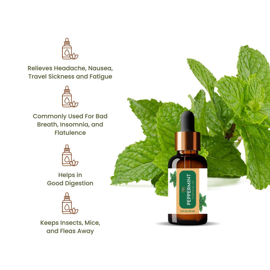 Peppermint Essential Oil (Alcohol-Free) – Refresh, Revitalize & Soothe GARRY N SUN