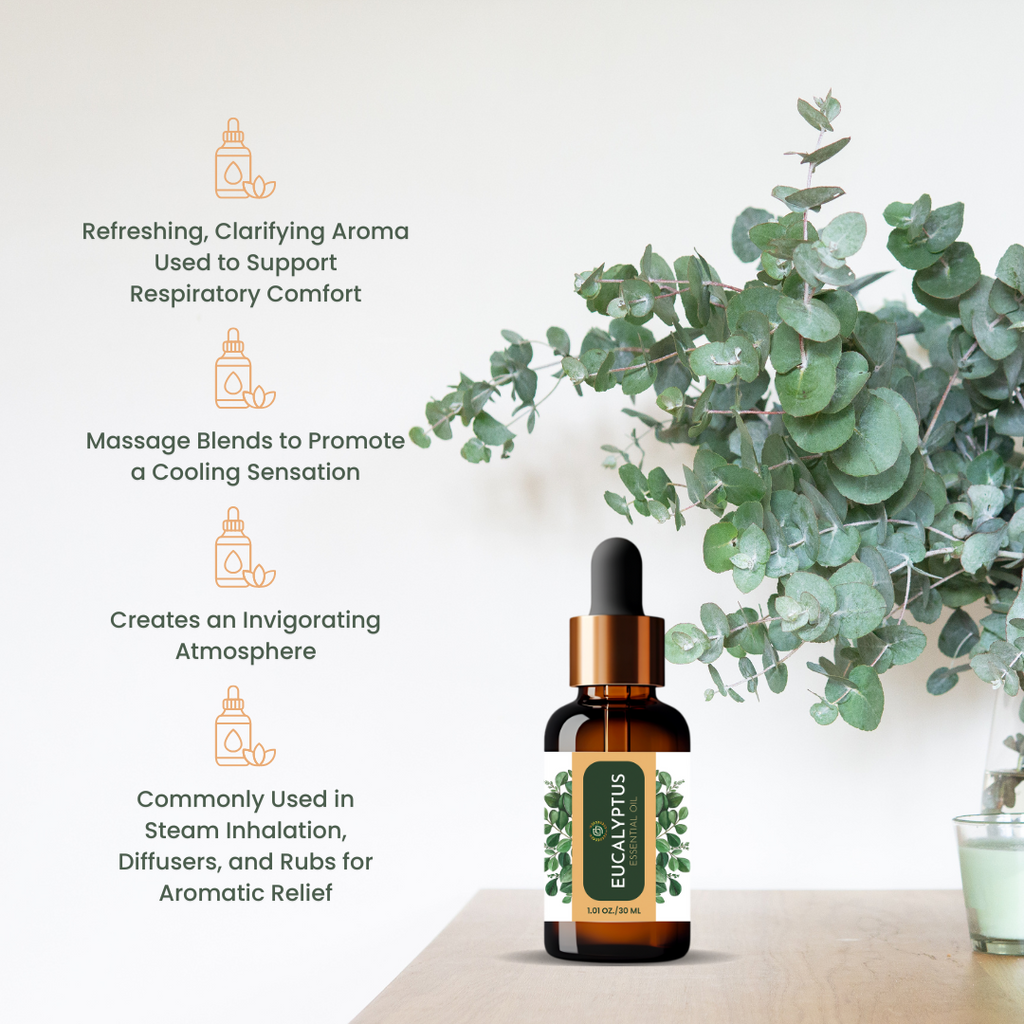 Eucalyptus Essential Oil (Alcohol-Free) – Refresh, Soothe & Revitalize GARRY N SUN
