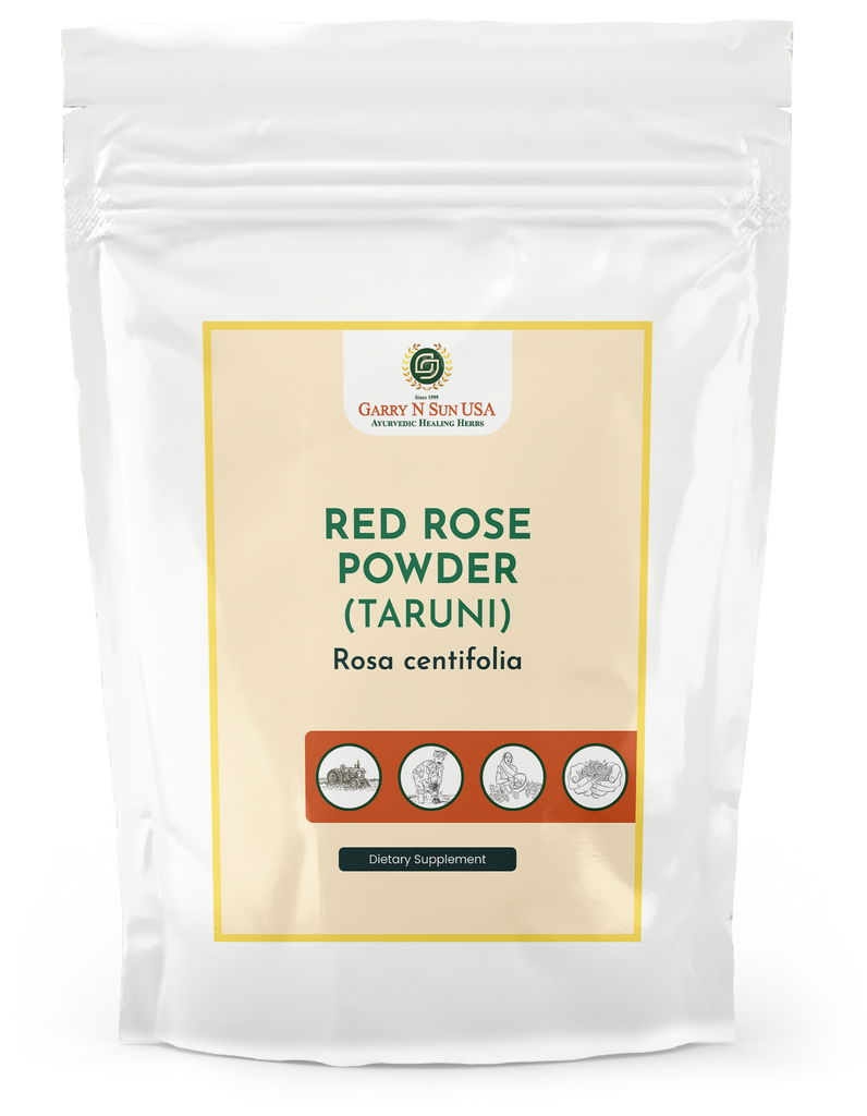 Red Rose Organic Powder (Taruni) (Rosa centifolia) - GARRY N SUN