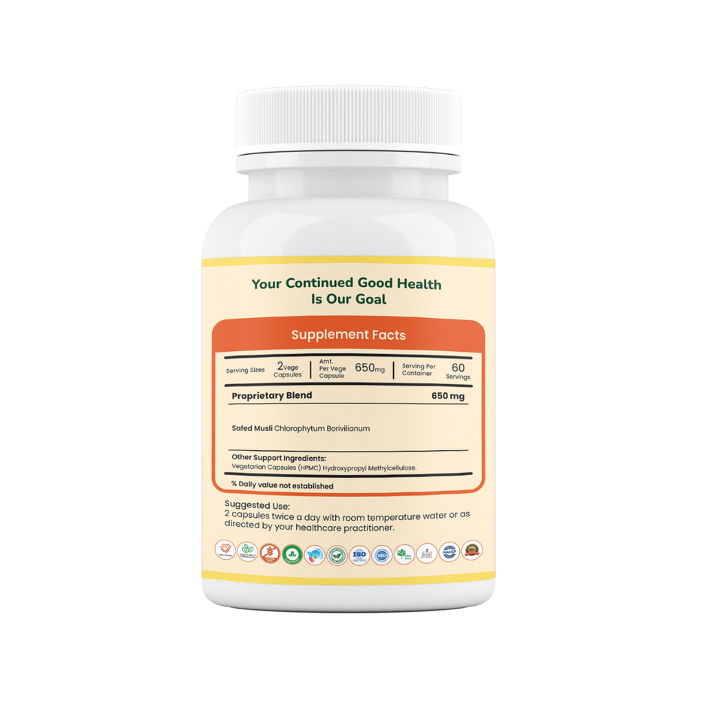Pure Safed Musli Capsules - GARRY N SUN