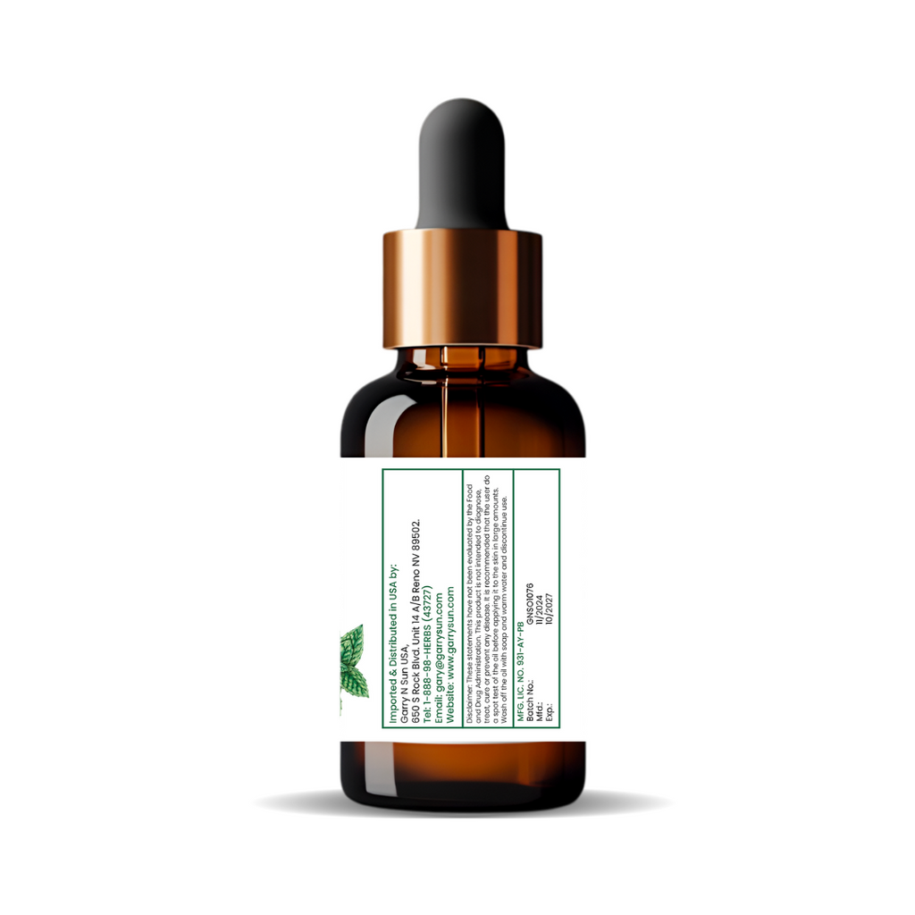 Peppermint Essential Oil (Alcohol-Free) – Refresh, Revitalize & Soothe GARRY N SUN