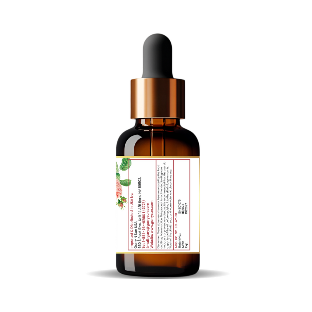 Rose Essential Oil (Alcohol-Free) – Luxurious, Calming & Rejuvenating GARRY N SUN