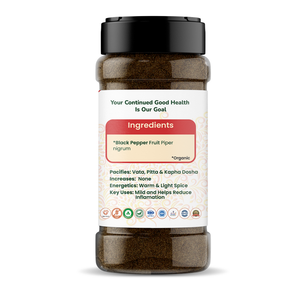 Black Pepper (Marich) Powder (Piper nigrum) - GARRY N SUN