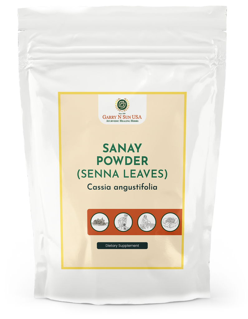 Sanay Patra Organic Powder  (Senna Leaves)  (Cassia angustifolia) - GARRY N SUN